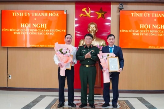 Thanh Hóa công bố quyết định điều động, bổ nhiệm cán bộ chủ chốt