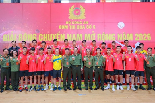 Khai mạc Giải Bóng chuyền nam Cụm thi đua số 5 - Bộ Công an