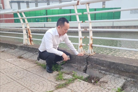 Phúc Yên (Phú Thọ): Kè hồ Xuân Mới nứt vỡ, tiềm ẩn nguy cơ mất an toàn