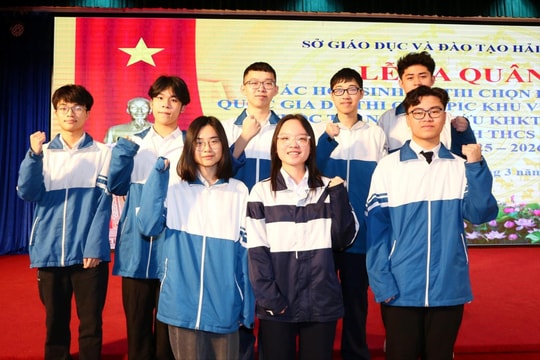 Hải Phòng: Đoàn học sinh THPT ra quân chinh phục huy chương Olympic Quốc tế