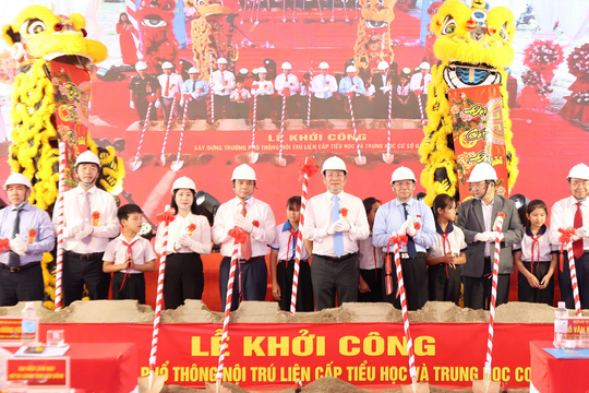 Khởi công 3 trường nội trú vùng biên tại Lâm Đồng