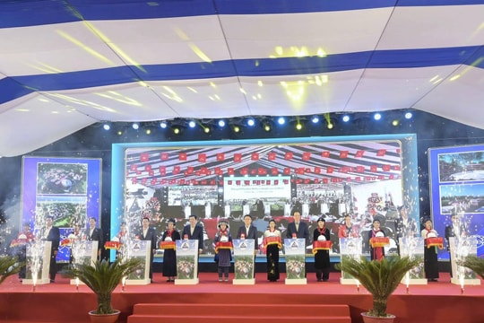 Lào Cai động thổ xây dựng Trường Phổ thông nội trú liên cấp tiểu học và trung học cơ sở Bản Lầu