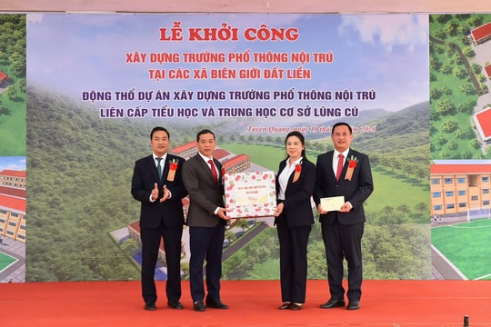 Khởi công xây dựng trường Phổ thông nội trú liên cấp Tiểu học và THCS Lũng Cú