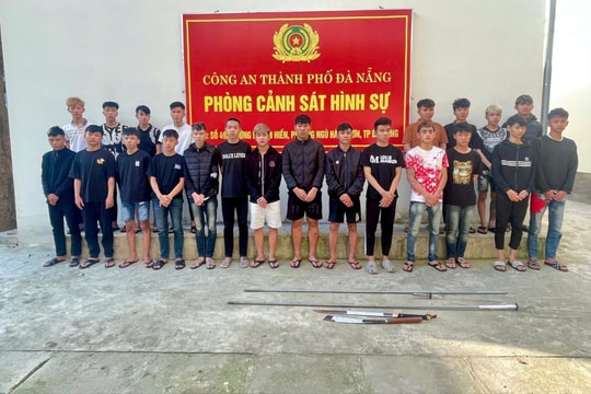Tạm giữ 20 thanh thiếu niên hỗn chiến khiến 2 người bị thương