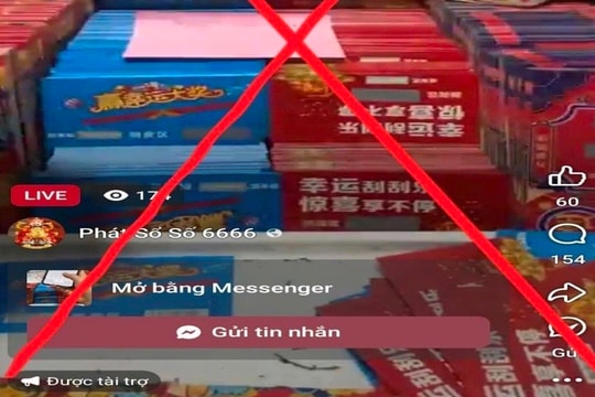 Cảnh giác chiêu trò “xổ số cào online” lừa đảo trên mạng xã hội