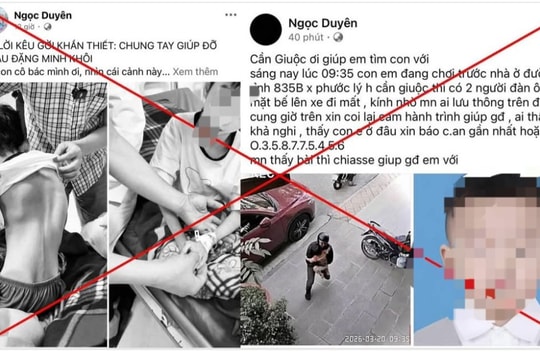 "Bác" thông tin vụ bắt cóc trẻ em trên mạng