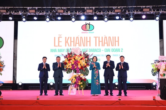 Tập đoàn Dabaco Việt Nam khánh thành Nhà máy dầu thực vật giai đoạn 2