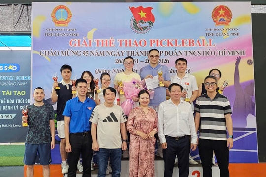Sôi nổi giao lưu Pickleball chào mừng 95 năm Ngày thành lập Đoàn