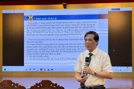 TAND TP. Hải Phòng tập huấn nghiệp vụ, cập nhật 10 án lệ mới