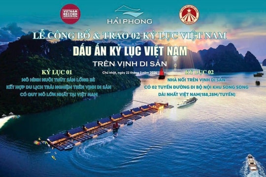 Xác lập 2 kỷ lục Việt Nam trên Vịnh Lan Hạ - Cát Hải