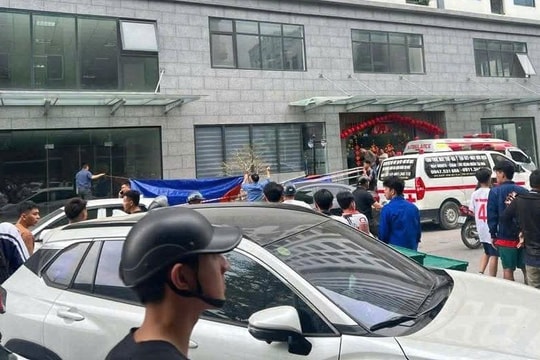 Tử vong sau khi rơi từ tầng 22 chung cư tại Nghệ An