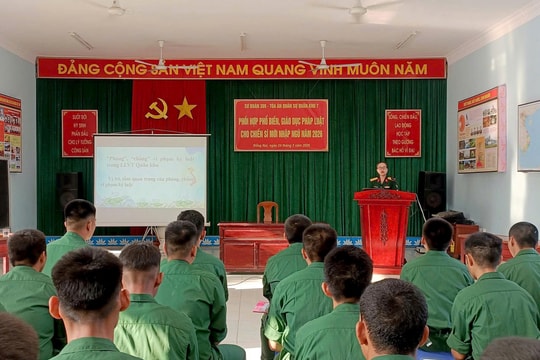 Tăng “sức đề kháng pháp luật” trong lực lượng vũ trang