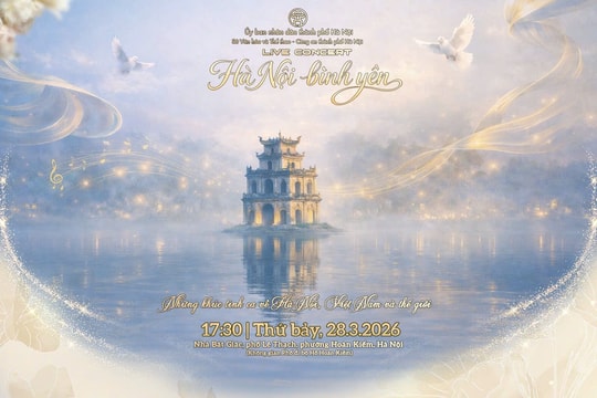 Hơn 100 nghệ sĩ tham gia live concert “Hà Nội bình yên”