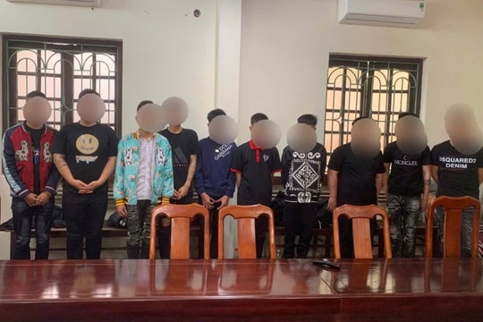 Xử lý nhiều nhóm thanh thiếu niên đánh nhau, gây náo loạn đường phố