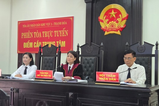 TAND khu vực 1 Thanh Hóa đẩy mạnh số hóa xét xử, hướng tới mô hình Tòa án điện tử