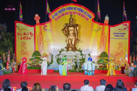 Khai mạc Lễ hội truyền thống Nữ tướng Lê Chân - Di sản văn hóa phi vật thể quốc gia