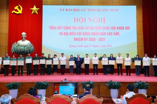 Quảng Ninh tổng kết công tác bầu cử, khen thưởng các tập thể, cá nhân tiêu biểu