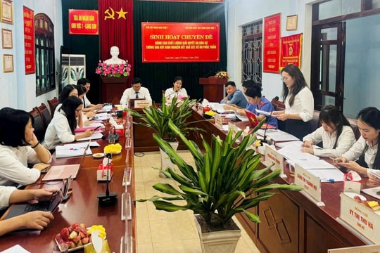 TAND khu vực 1 - Lạng Sơn tổ chức sinh hoạt chuyên đề nâng cao chất lượng giải quyết án