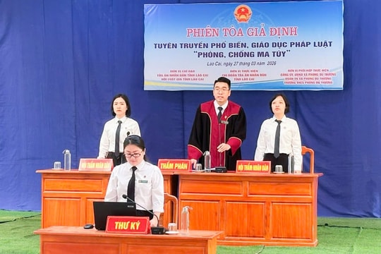 Tuyên truyền phòng, chống ma túy bằng phiên tòa giả định