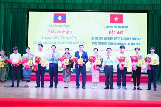 Gặp mặt lưu học sinh Lào nhân dịp Tết cổ truyền Bunpimay 2026