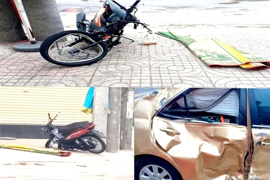 Vượt đèn đỏ, hai thanh niên gặp nạn