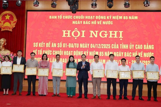Tỉnh Cao Bằng vinh danh Báo Công lý lan tỏa chuỗi hoạt động 85 năm ngày Bác Hồ về nước