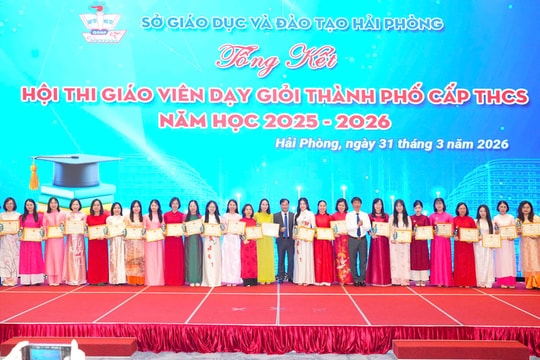 Hải Phòng: Công nhận 1.077 giáo viên dạy giỏi thành phố cấp THCS