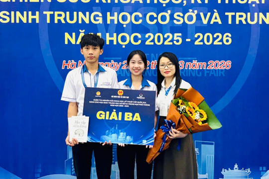 Dự án cứu hộ đuối nước của học sinh miền núi Lâm Đồng giành giải Ba cấp quốc gia