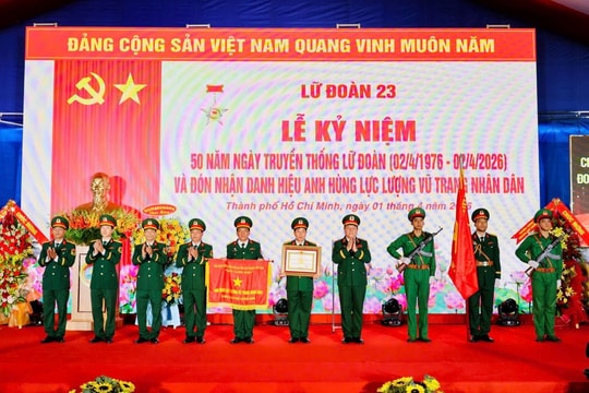 Lữ đoàn 23 đón nhận danh hiệu Anh hùng lực lượng vũ trang nhân dân