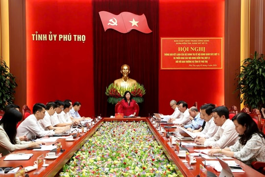 Thông báo Kết luận của Bộ Chính trị về giám sát, kiểm tra đối với Ban Thường vụ Tỉnh ủy Phú Thọ