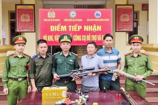 Hiệu quả từ sự phối hợp thu hồi vũ khí và công cụ hỗ trợ vùng biên