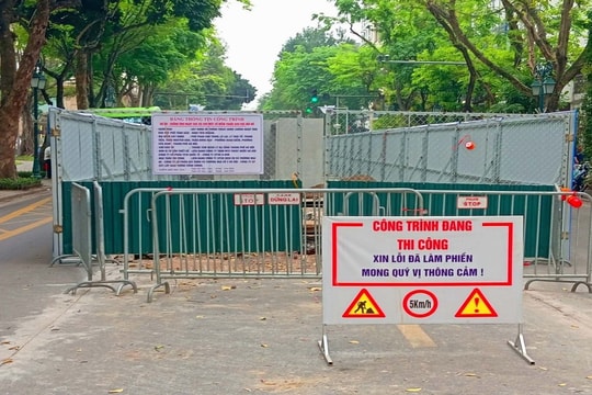 Hà Nội chạy đua thi công đường thoát nước ngầm nhiều tuyến phố chính