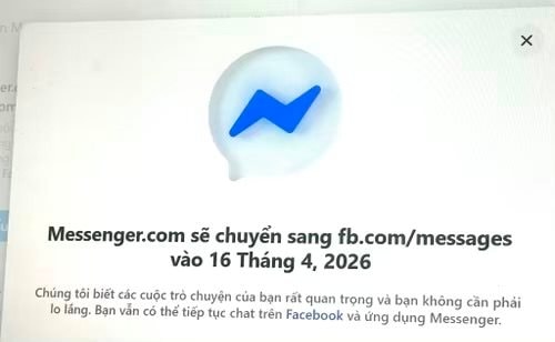 Facebook đóng trình duyệt Messenger.com từ giữa tháng 4