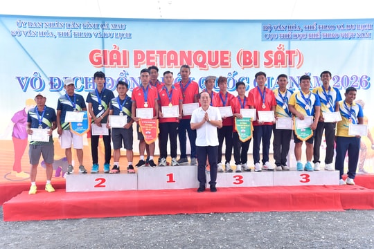 Khép lại giải bi sắt vô địch đồng đội quốc gia năm 2026