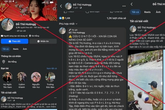 Bác bỏ tin giả “bắt cóc trẻ em” tại Đà Nẵng