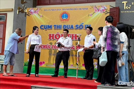 TAND khu vực 18 - TP.HCM: Sôi nổi Hội thi “Công chức Tòa án ứng xử văn minh”