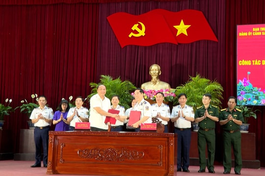 Ký kết chương trình Cảnh sát biển đồng hành với ngư dân tại ĐBSCL
