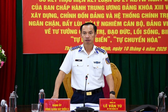BTL Vùng Cảnh sát biển 3 sơ kết thực hiện Kết luận số 21-KL/TW