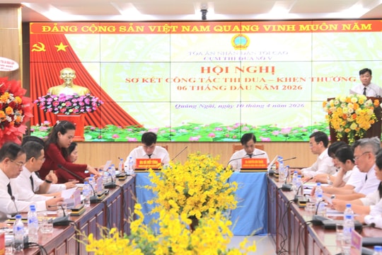 Cụm thi đua số V TAND sơ kết công tác thi đua