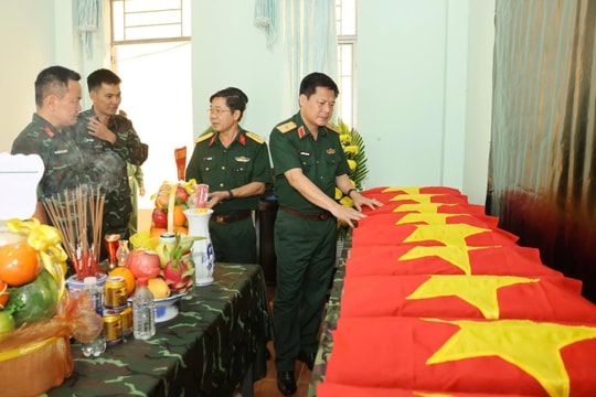Gia Lai: Phát hiện và quy tập 12 hài cốt liệt sĩ tại xã Ia Ly