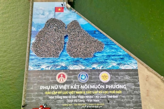 2.000 người đẹp áo dài tạo nên kỷ lục thế giới tại Vịnh Hạ Long