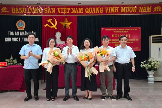 Kiện toàn nhân sự Đoàn Hội thẩm nhân dân tại các Tòa án khu vực tỉnh Thanh Hóa