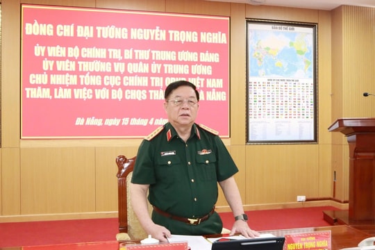 Đại tướng Nguyễn Trọng Nghĩa thăm, làm việc với Bộ CHQS TP. Đà Nẵng