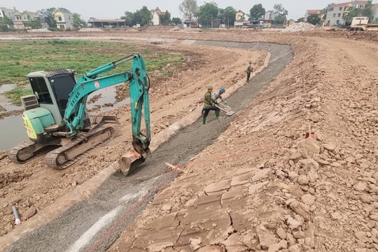 Xã Yên Lãng (Hà Nội): Ghi nhận một số vấn đề tại dự án kè đầm Thọ Lão