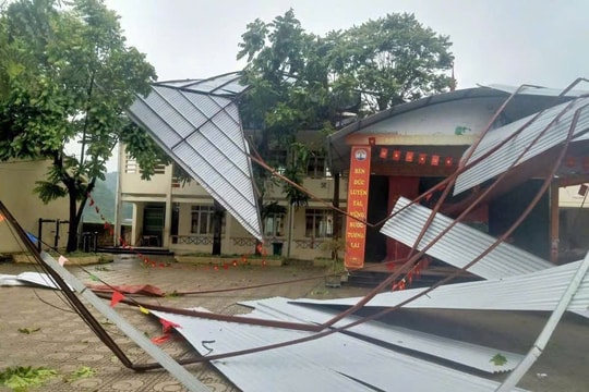 Cao Bằng chung tay khắc phục sau mưa đá, giông