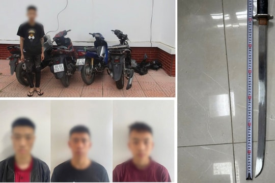 Nhóm thanh thiếu niên dùng hung khí truy đuổi khiến 2 người gặp tai nạn
