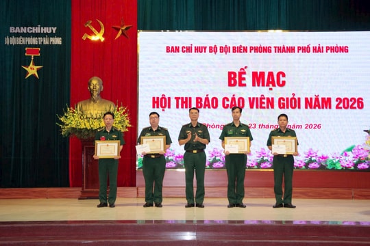 Dấu ấn Hội thi Báo cáo viên giỏi tại BĐBP Hải Phòng năm 2026