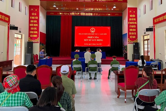 TAND khu vực 1 - Lạng Sơn xét xử lưu động 2 vụ án hình sự