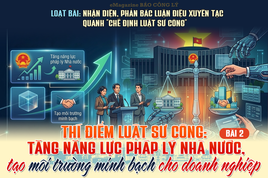 Bài 2: Thí điểm luật sư công: Tăng năng lực pháp lý Nhà nước, tạo môi trường minh bạch cho doanh nghiệp