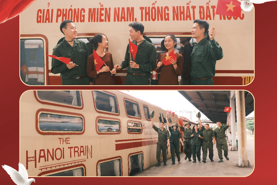 “Chuyến tàu đoàn viên” đưa du khách trở về với ký ức tháng Tư lịch sử